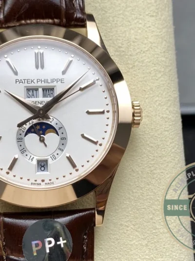 Replica Complications 5396R-011 Patek Philippe ANNUAL CALENDAR, MOON PHASES. 38.5 mm, Rose Gold - 1:1 Swiss Replica Watch