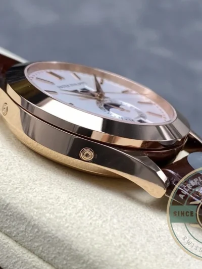 Replica Complications 5396R-011 Patek Philippe ANNUAL CALENDAR, MOON PHASES. 38.5 mm, Rose Gold - Budget Luxury Replica Watch