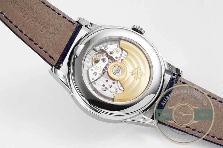 Replica Complications 5396R-015 Patek Philippe ANNUAL CALENDAR, MOON PHASES. 38.5 mm, White Gold, Blue Dial - Top-Tier Swiss Replica Watch