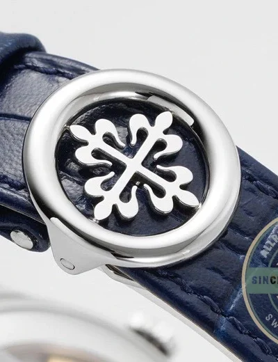 Replica Complications 5396R-015 Patek Philippe ANNUAL CALENDAR, MOON PHASES. 38.5 mm, White Gold, Blue Dial - Factory Super Clone Watch