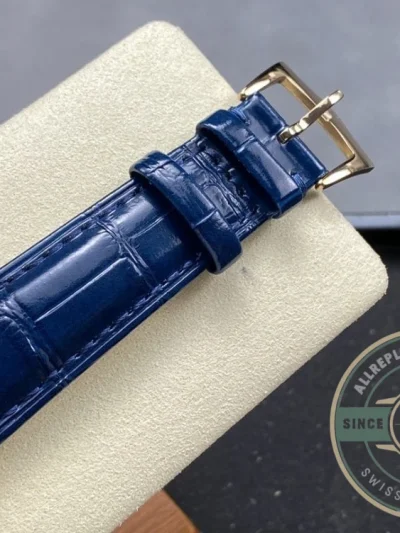 Replica Complications 5905R-001 Patek Philippe Annual Calendar Chronograph 42 mm, Gold Rose, Blue Dial - Affordable Super Clone Watch
