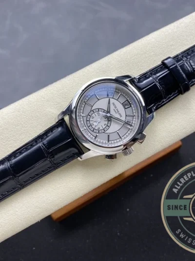 Replica Complications 5905R-001 Patek Philippe Annual Calendar Chronograph 42 mm, White Gold, Grey Dial - Premium Super Clone Watch