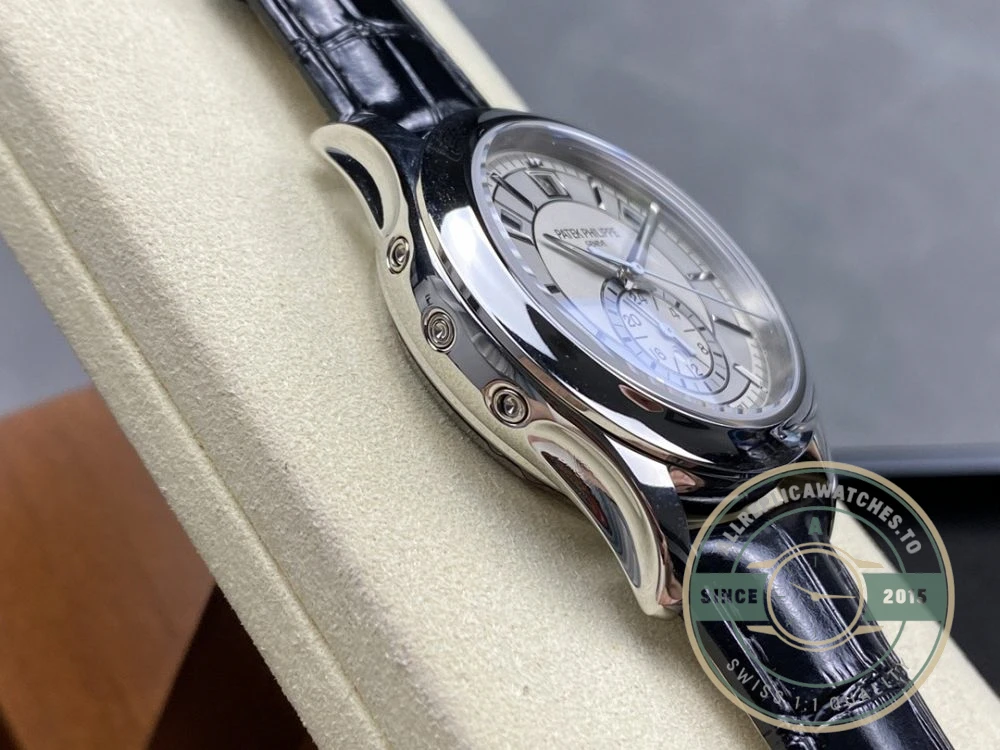 Replica Complications 5905R-001 Patek Philippe Annual Calendar Chronograph 42 mm, White Gold, Grey Dial - Luxury Replica Watch