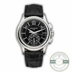 Replica Complications 5905R-005 Patek Philippe Annual Calendar Chronograph 42 mm, White Gold, Black Dial - Budget Luxury Replica Watch