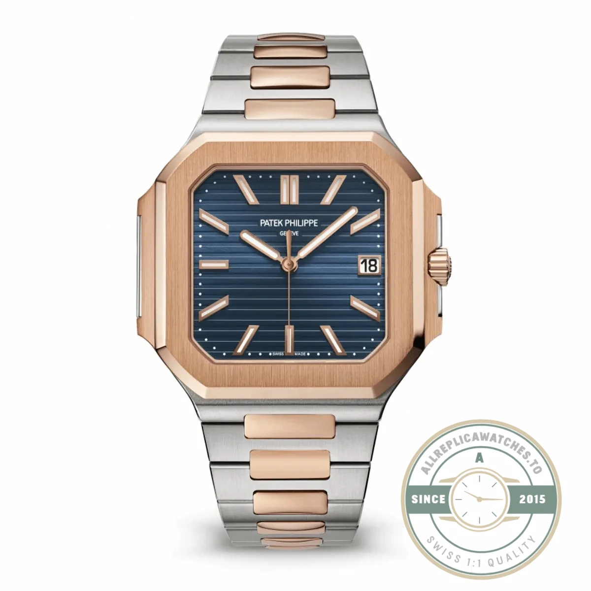Replica Cubitus 5821/1AR Patek Philippe 45 mm Blue Dial - Affordable Super Clone Watch