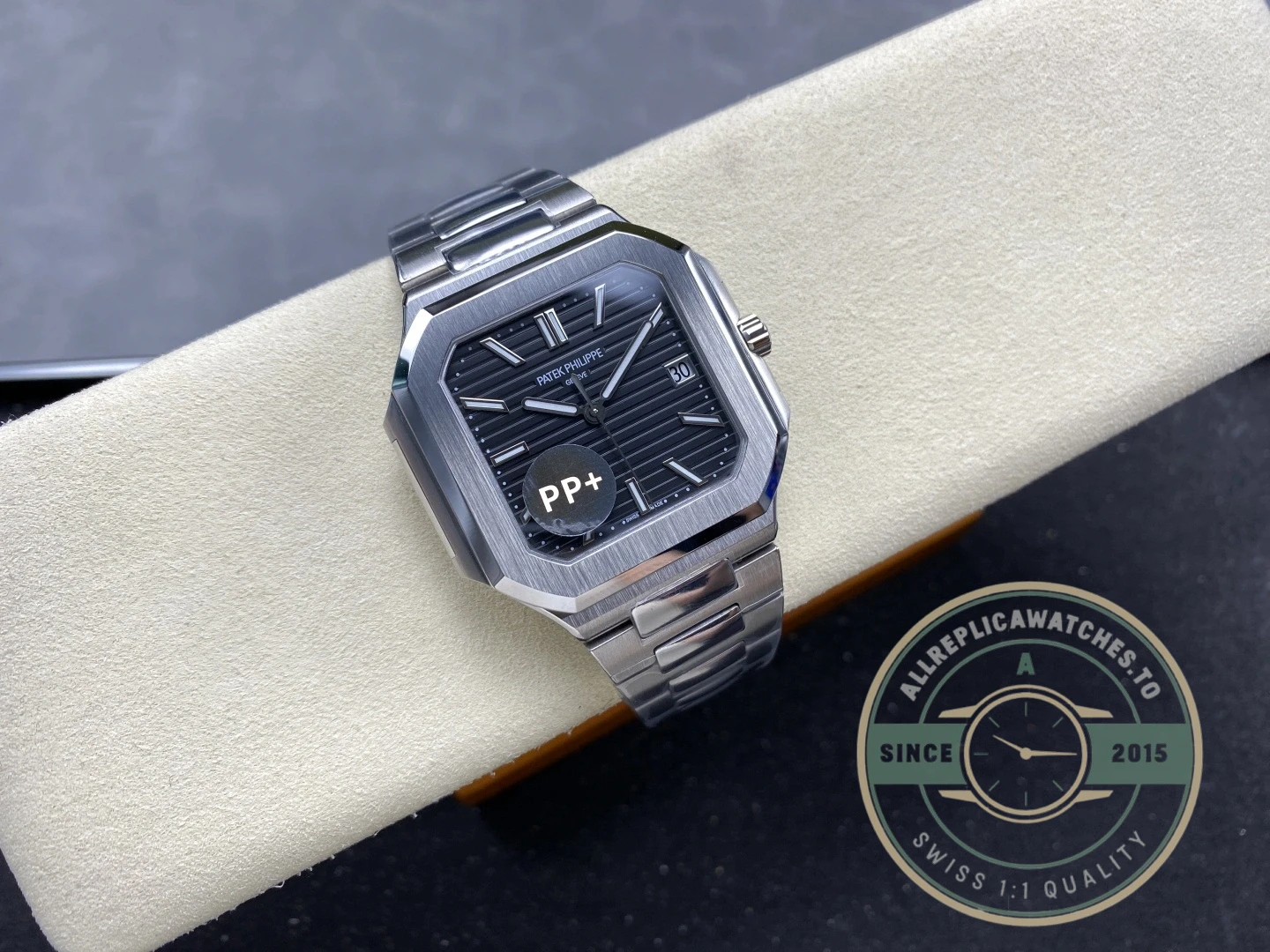 Replica Cubitus 5821 Patek Philippe 45 mm Black Dial - Affordable Luxury Replica Timepiece