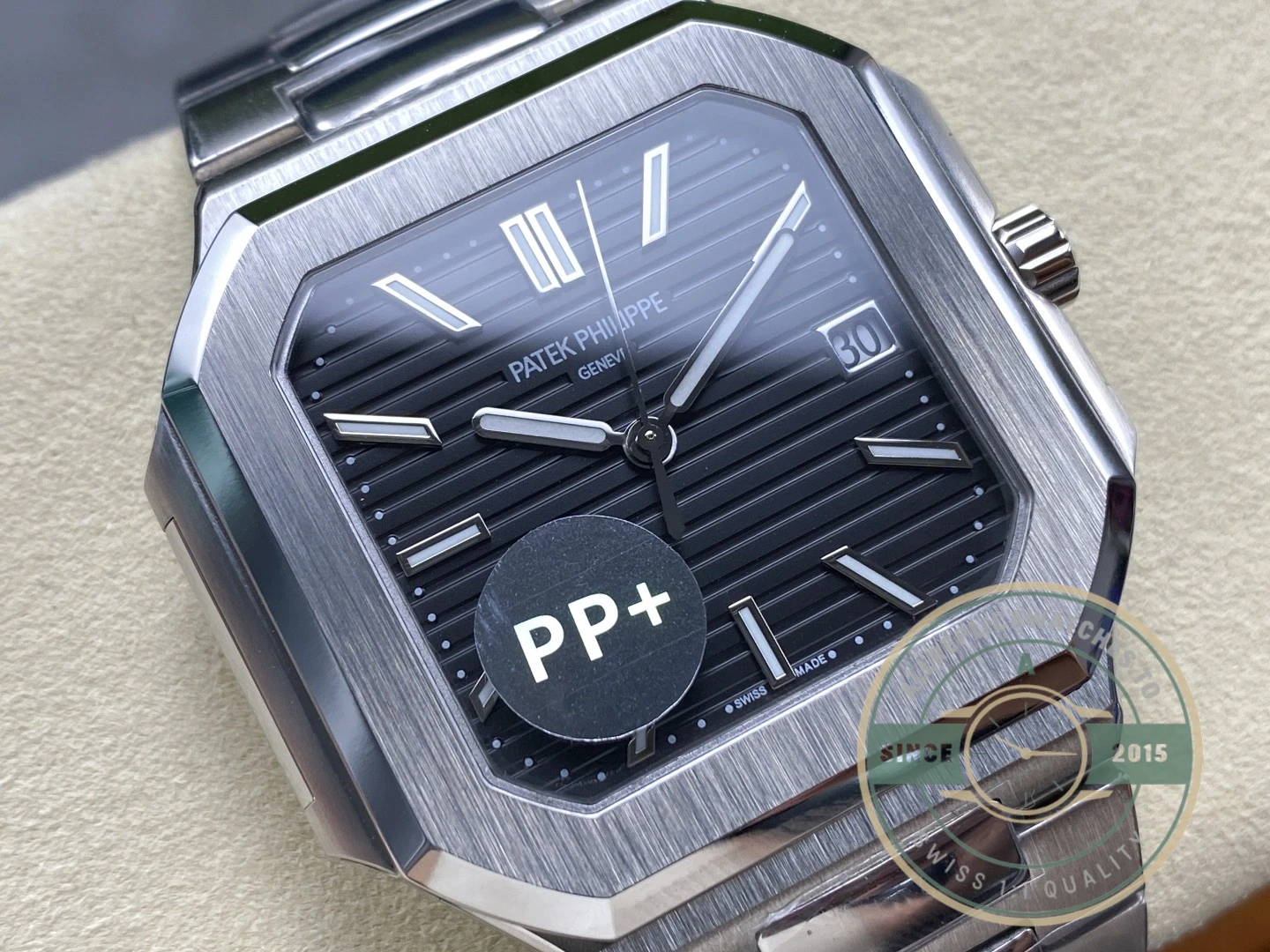 Replica Cubitus 5821 Patek Philippe 45 mm Black Dial - Premium Super Clone Watch