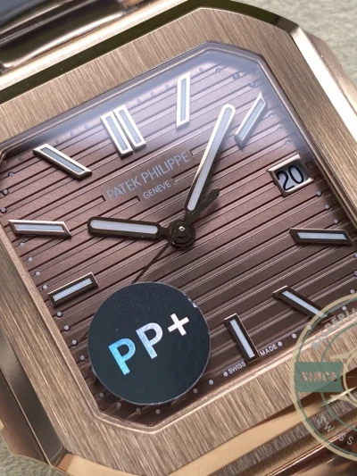 Replica Cubitus 5821 Patek Philippe 45 mm Rose Gold Brown Dial - Affordable Luxury Replica Timepiece