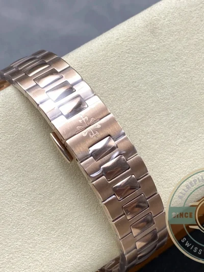 Replica Cubitus 5821 Patek Philippe 45 mm Rose Gold Brown Dial - High-Grade Replica Watch