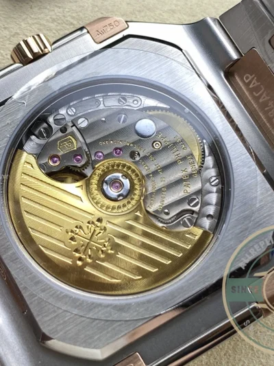 Replica Cubitus 5821 Patek Philippe 45 mm Steel Rose Gold White Dial - Swiss Movement Replica Watch