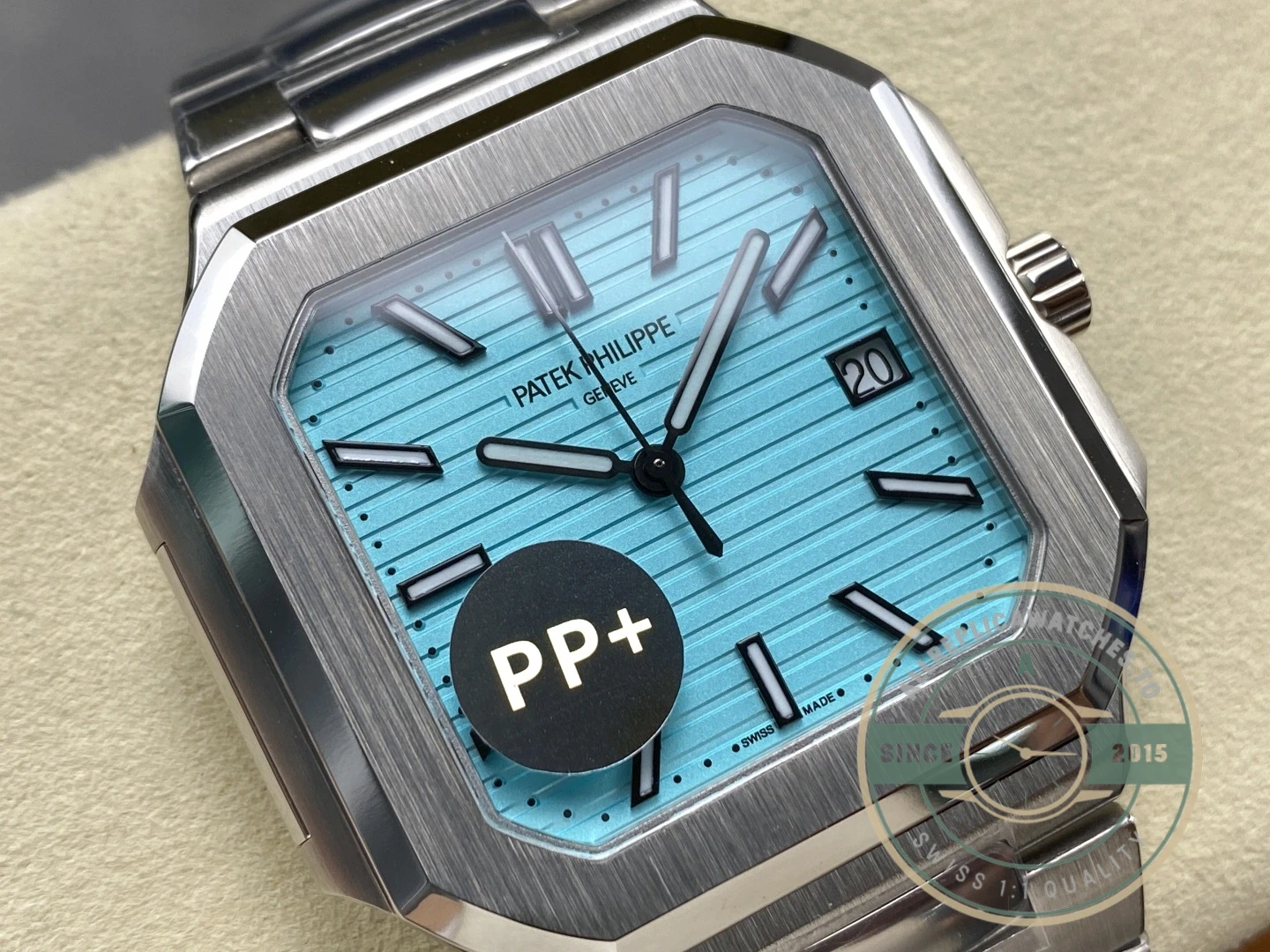 Replica Cubitus 5821 Patek Philippe 45 mm Turquoise Dial - Factory Super Clone Watch