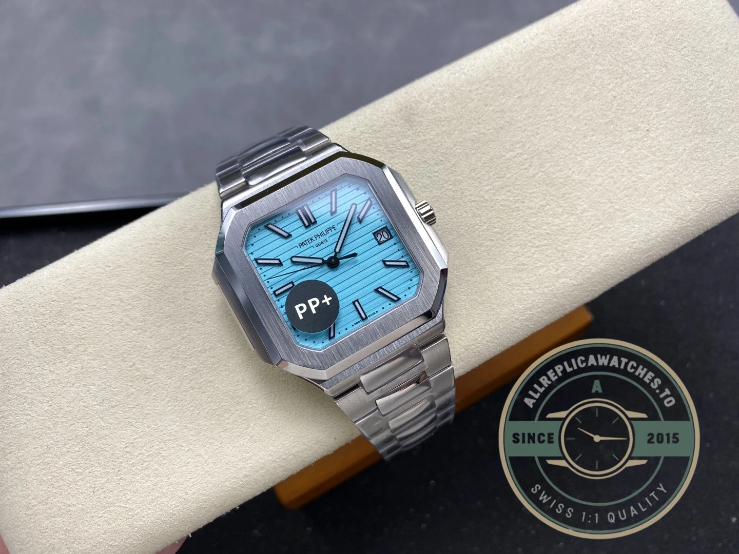 Replica Cubitus 5821 Patek Philippe 45 mm Turquoise Dial - Factory Super Clone Watch