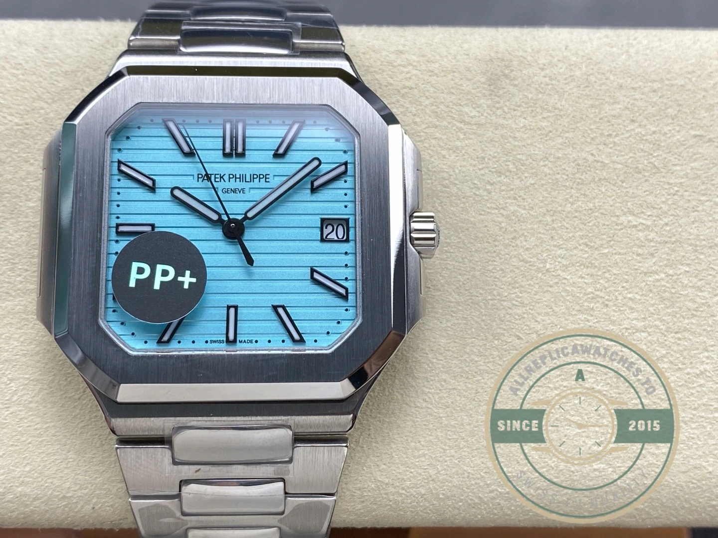 Replica Cubitus 5821 Patek Philippe 45 mm Turquoise Dial - Top-Tier Swiss Replica Watch