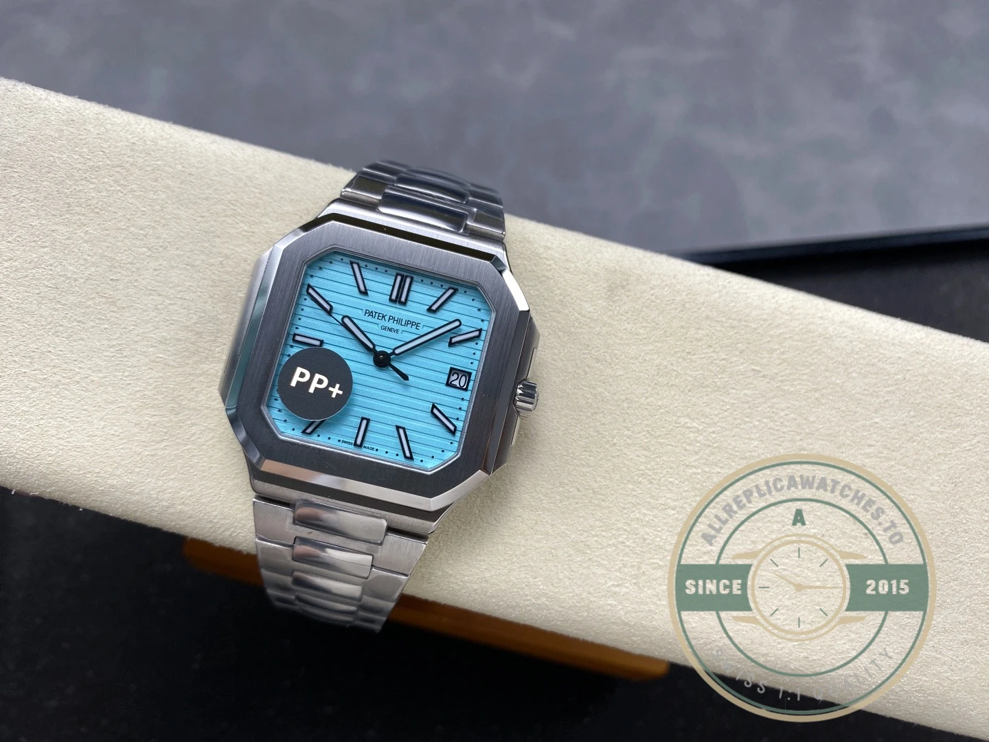 Replica Cubitus 5821 Patek Philippe 45 mm Turquoise Dial - Swiss Movement Replica Watch