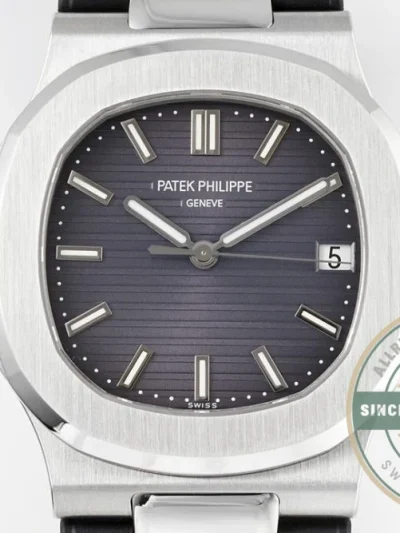 Replica Nautilus 5711-001 Patek Philippe 40 mm, Black Dial, Black Rubber - 1:1 Swiss Replica Watch