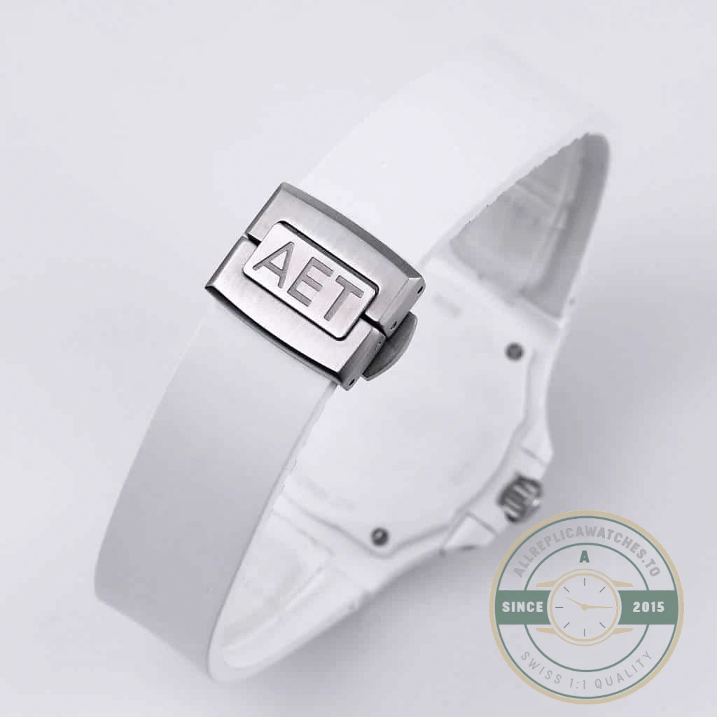 Replica Nautilus 5711/1A-018 Patek Philippe 40 mm, Rubber Strap Pink Dial - High-Grade Replica Watch