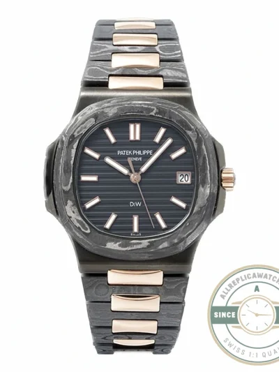 Replica Nautilus 5711/1A Patek Philippe Carbon 40 mm, Rose Gold, Black Carbon - Affordable Luxury Replica Timepiece