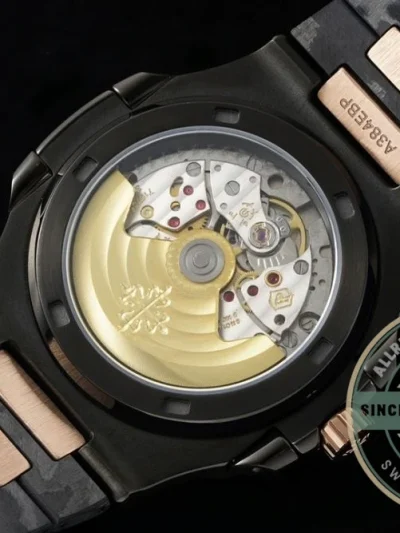Replica Nautilus 5711/1A Patek Philippe Carbon 40 mm, Rose Gold, Black Carbon - Top-Tier Swiss Replica Watch