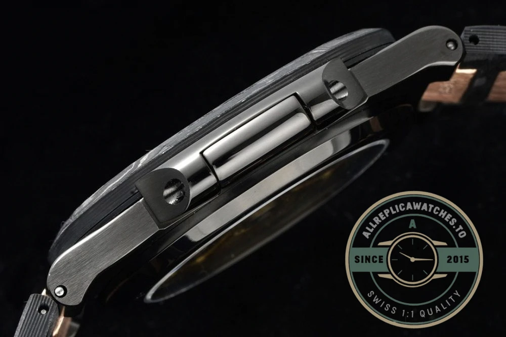 Replica Nautilus 5711/1A Patek Philippe Carbon 40 mm, Rose Gold, Black Carbon - Luxury Replica Watch