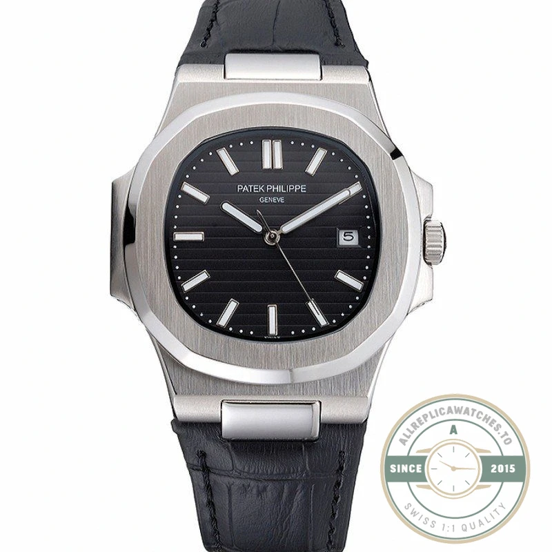 Replica Nautilus 5711G-001 Patek Philippe Dial Black 40 mm, Stainless Steel - Budget Luxury Replica Watch