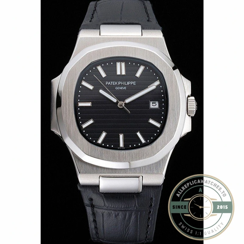 Replica Nautilus 5711G-001 Patek Philippe Dial Black 40 mm, Stainless Steel - 1:1 Swiss Replica Watch