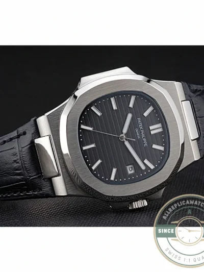 Replica Nautilus 5711G-001 Patek Philippe Dial Black 40 mm, Stainless Steel - High-Grade Replica Watch