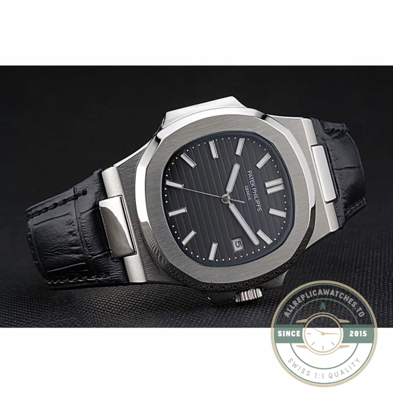 Replica Nautilus 5711G-001 Patek Philippe Dial Black 40 mm, Stainless Steel - High-Grade Replica Watch