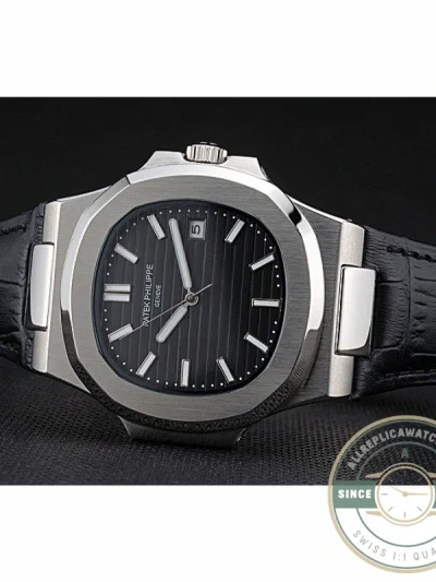 Replica Nautilus 5711G-001 Patek Philippe Dial Black 40 mm, Stainless Steel - Best Quality Replica Watch