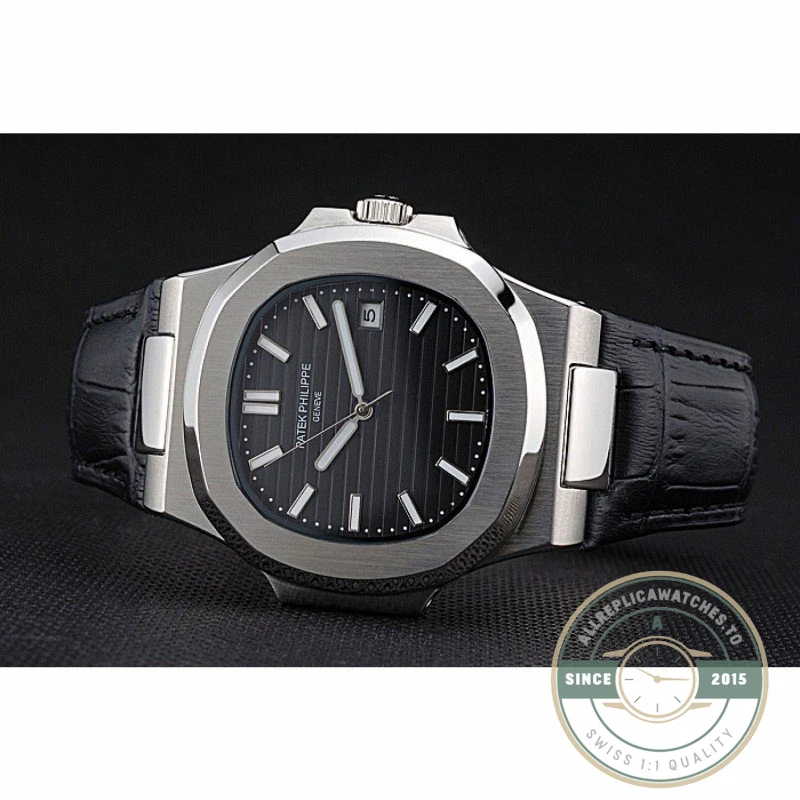 Replica Nautilus 5711G-001 Patek Philippe Dial Black 40 mm, Stainless Steel - Best Quality Replica Watch