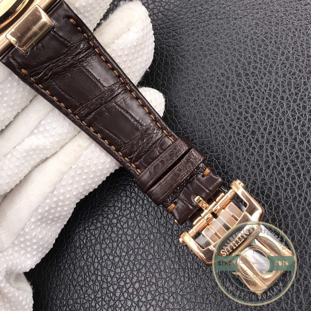 Replica Nautilus 5711G-014 Patek Philippe 59 mm, Rose Gold, Leather - Swiss Movement Replica Watch