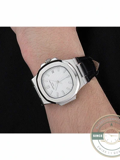 Replica Nautilus 5711G-014 Patek Philippe Dial White 59 mm, Stainless Steel - Swiss-Made Clone Watch