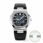 Replica Nautilus 5712G-001 Patek Philippe Moon phases. 40 mm, White gold, Dark Blue Dial - Swiss-Made Clone Watch