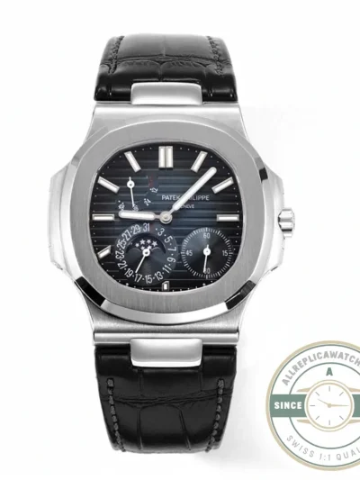 Replica Nautilus 5712G-001 Patek Philippe Moon phases. 40 mm, White gold, Dark Blue Dial - Swiss-Made Clone Watch