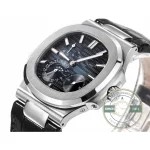 Replica Nautilus 5712G-001 Patek Philippe Moon phases. 40 mm, White gold, Dark Blue Dial - Swiss-Made Clone Watch