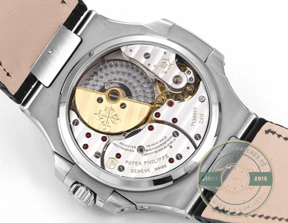 Replica Nautilus 5712G-001 Patek Philippe Moon phases. 40 mm, White gold, Dark Blue Dial - Top-Tier Swiss Replica Watch