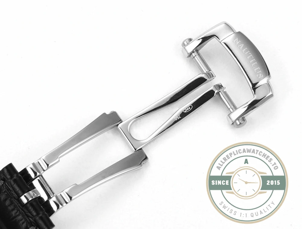 Replica Nautilus 5712G-001 Patek Philippe Moon phases. 40 mm, White gold, Dark Blue Dial - Swiss-Made Clone Watch