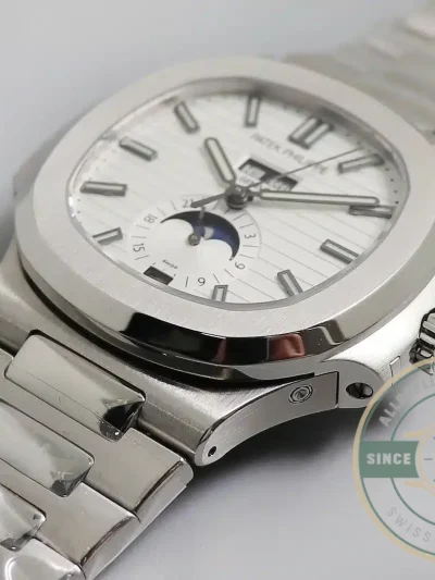 Replica Nautilus 5726/1A Annual Calendar, Moon phases 40.5 mm, Steel - Swiss Movement Replica Watch