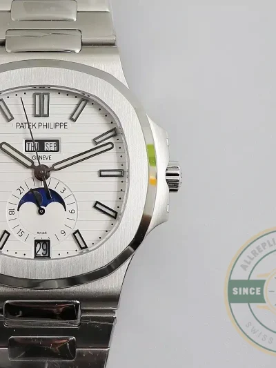 Replica Nautilus 5726/1A Annual Calendar, Moon phases 40.5 mm, Steel - Luxury Replica Watch