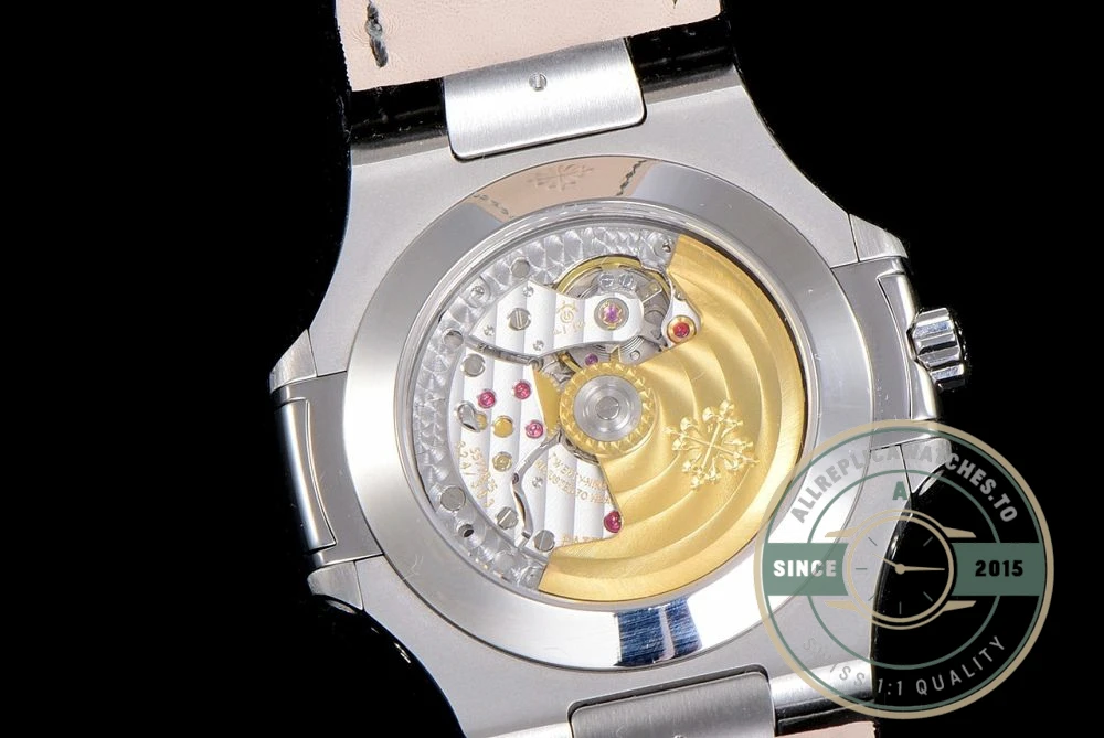 Replica Nautilus 5726A-001 Patek Philippe Annual Calendar, Moon phases. 40.5 mm, Blue Strap, Blue Dial - Affordable Luxury Replica Timepiece