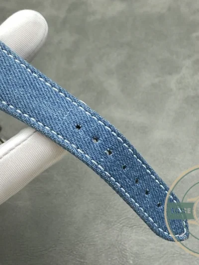 Replica Nautilus 5980/60G-001 Patek Philippe Flyback chronograph, Date 40.5 mm, White gold, Denim - Premium Super Clone Watch