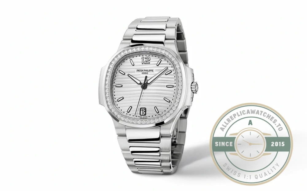 Replica Nautilus 7118/1200A-010 Patek Philippe “Ladies Automatic” 35.2 mm, White Dial - Affordable Super Clone Watch