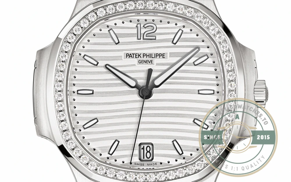 Replica Nautilus 7118/1200A-010 Patek Philippe “Ladies Automatic” 35.2 mm, White Dial - Luxury Replica Watch