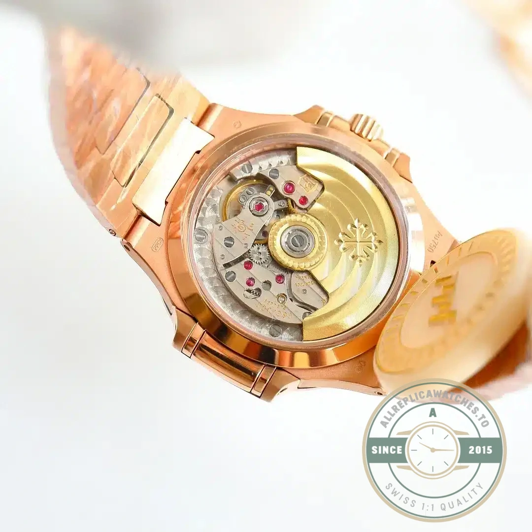 Replica Nautilus 7118/1300R-001 Patek Philippe “Ladies Automatic” 35.2 mm, Rose gold - Factory Super Clone Watch
