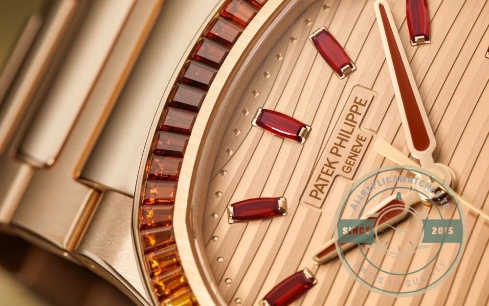 Replica Nautilus 7118/1300R-001 Patek Philippe “Ladies Automatic” 35.2 mm, Rose gold - Affordable Super Clone Watch