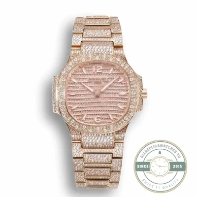 Replica Nautilus 7118/1450 Patek Philippe “Ladies Automatic” 35.2 mm, Rose gold - 1:1 Swiss Replica Watch