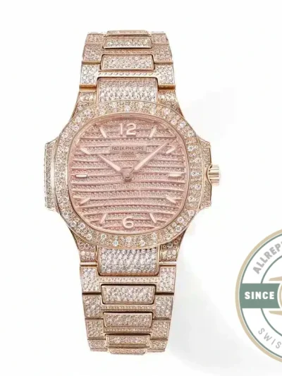 Replica Nautilus 7118/1450 Patek Philippe “Ladies Automatic” 35.2 mm, Rose gold - Luxury Replica Watch