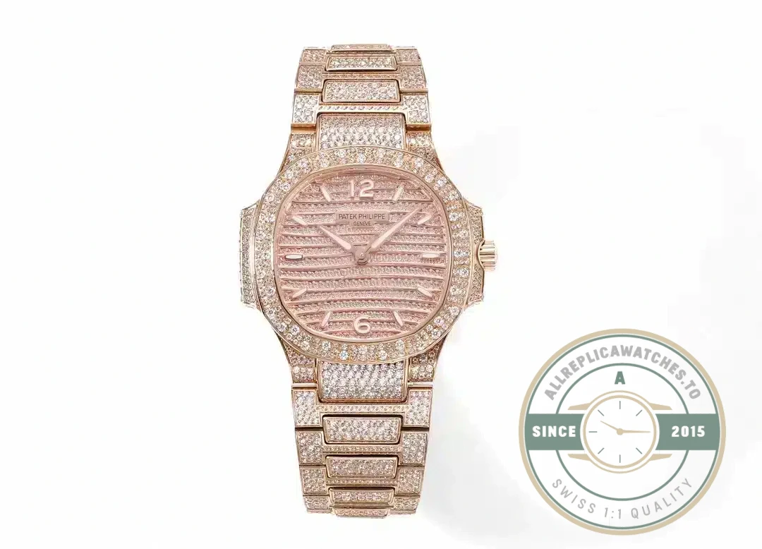 Replica Nautilus 7118/1450 Patek Philippe “Ladies Automatic” 35.2 mm, Rose gold - Luxury Replica Watch