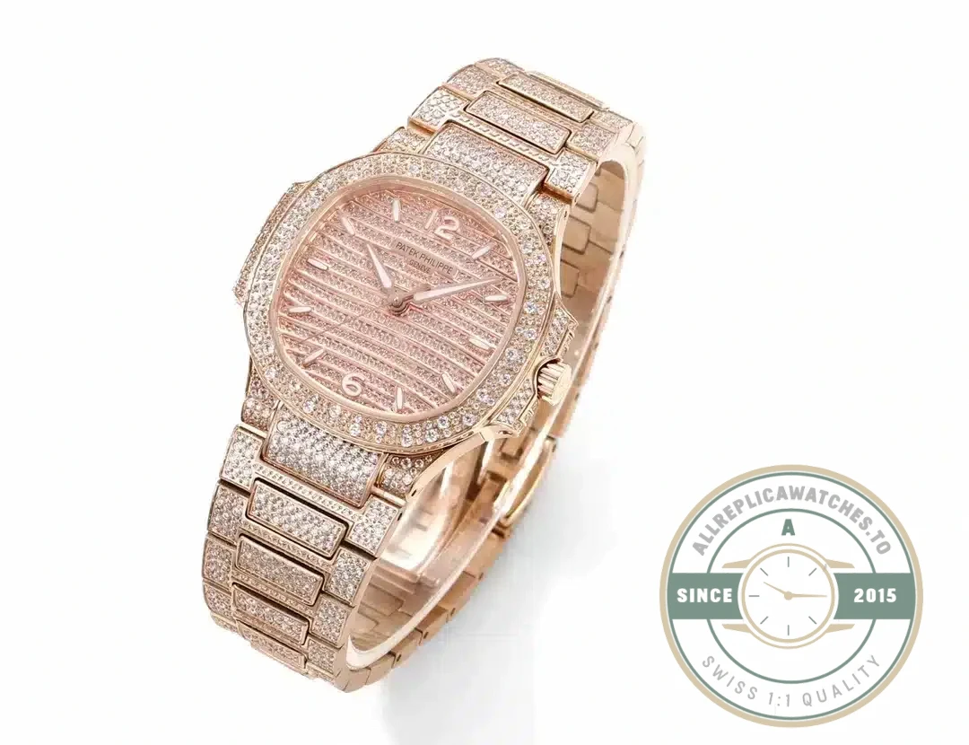 Replica Nautilus 7118/1450 Patek Philippe “Ladies Automatic” 35.2 mm, Rose gold - Luxury Replica Watch