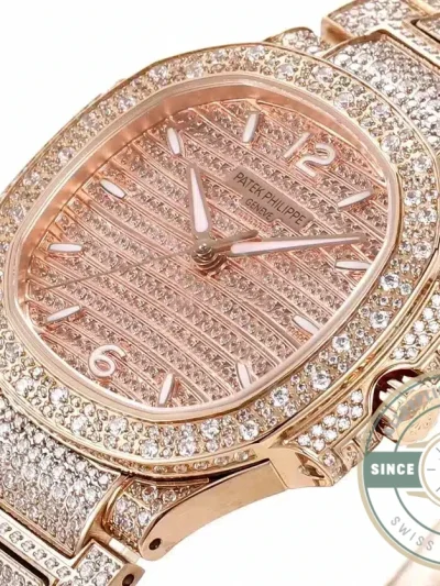 Replica Nautilus 7118/1450 Patek Philippe “Ladies Automatic” 35.2 mm, Rose gold - Luxury Replica Watch