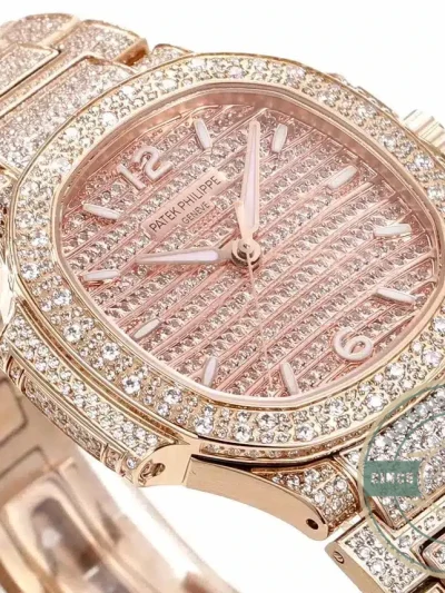 Replica Nautilus 7118/1450 Patek Philippe “Ladies Automatic” 35.2 mm, Rose gold - Premium Super Clone Watch